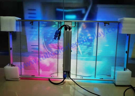 Full Color HD Advertising Ultra Thin Glass Led Wall 1920Hz With 32768 Dot/M2 Density