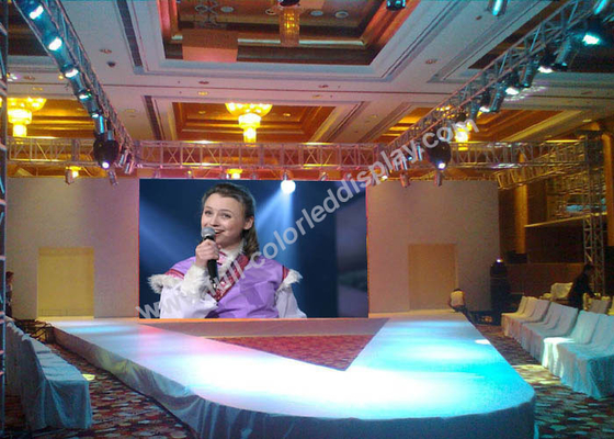 Front Service LED Stage Display For Hotel / Conference SMD2121 Black
