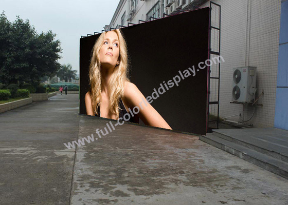 8mm Pixel Pitch Full Color LED Display IP65 640 X 640 Die Casting Cabinet