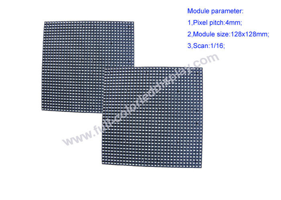 P4 indoor Full Color LED Display Module 128 x 128 mm wide viewing angle 140 ° / 120 °