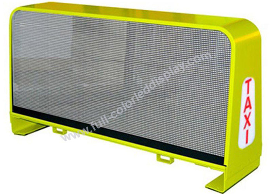 IP65 Two Face Led Taxi Roof Sign , Auto Led Sign Asynchronous Control