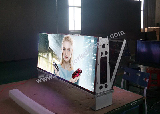 Easy Mounted Full Color Led Sign , Programmable LED Sign For Car / Taxi Roof