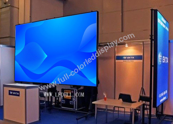 SMD3535 High Accuracy outside rental led screen with 640x640 die caste cabinet