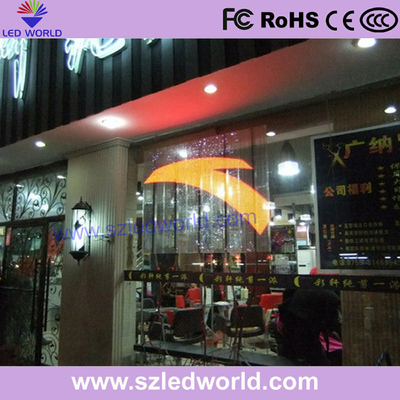 P3.91 Transparent LED Video Wall with Static Drive Method and 8.5kg Cabinet Weight