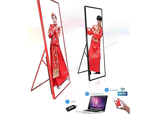 Advertising LED Advertising Player P3 Indoor Poster Mirror Screen High Contrast Ratio