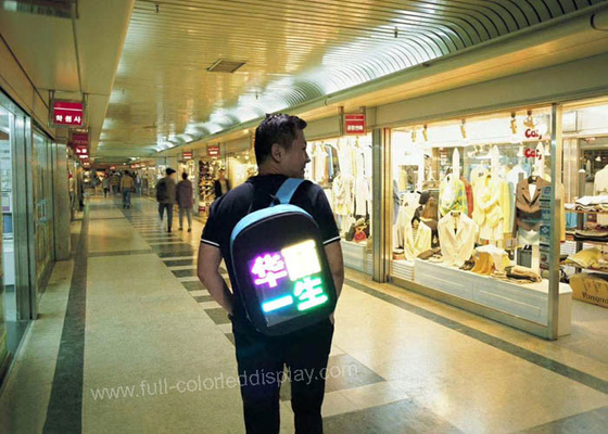 Wearable Outdoor Led Screen Advertising Vest 100000 Mah Power Bank IP65 Waterproof