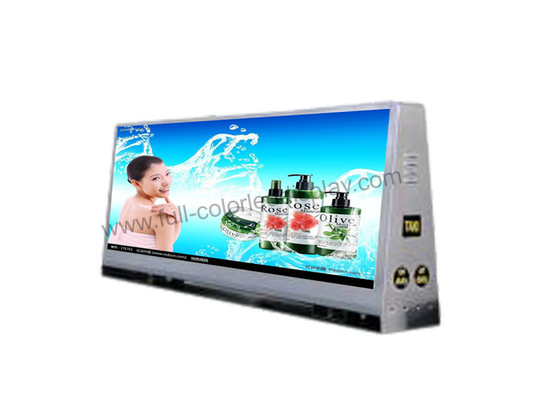 Double Sided Led Taxi Top Advertising Sign 5mm Pixels Waterproof Eye - Catching