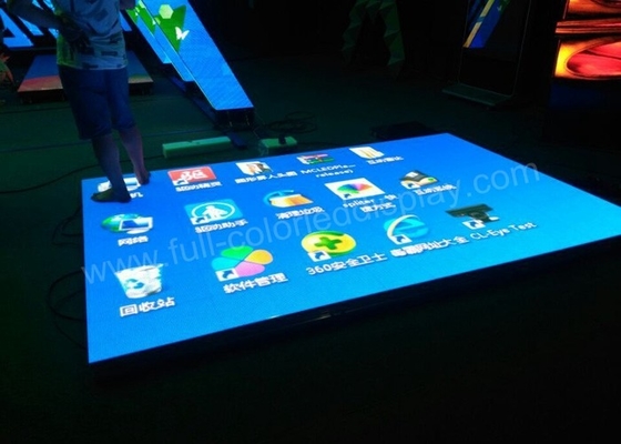 Video Floor Dance Display Led Screen Stage Backdrop With Radar Interactive System