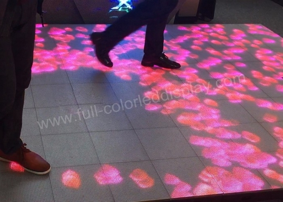 DJ Disco LED Stage Floor Display P4.81 1R1G1B Wide Viewing Angle With Sensing Chips