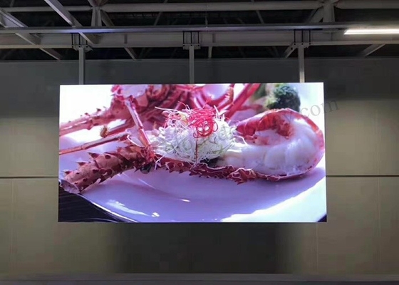 P2.5 Indoor Fixed LED Display 1300cd/㎡ Brightness Customized Cabinet Front Service