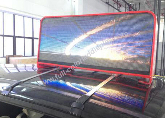 6mm Outside Taxi Roof LED Display Full Color