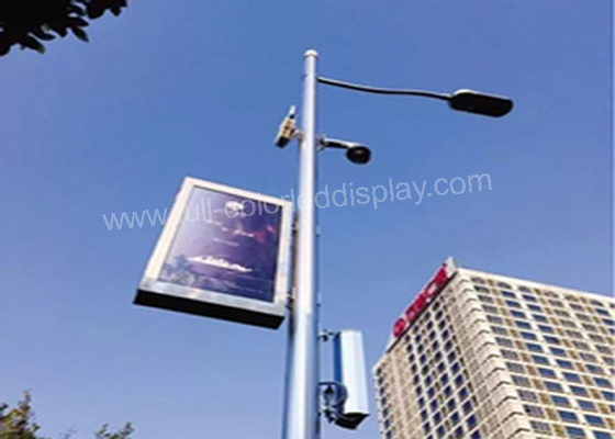 WIFI Control Outdoor Led Video Wall , High Brightness Led Display Optraffic Light Pole