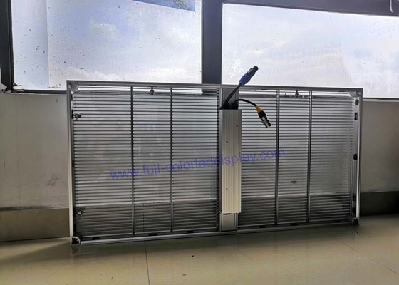 Graphics Transparent Led Display Screen Ultra Thin 10.4mm Pixels For Shopping Mall