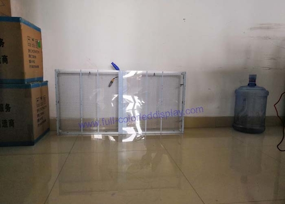 P10.4 Indoor Transparent LED Video Wall 9246 Dots / Sqm For Window Advertising