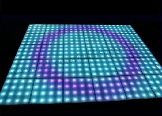 RGB Video LED floor tile Display screen Acrylic 4500 Nits IP65 For Holiday Party