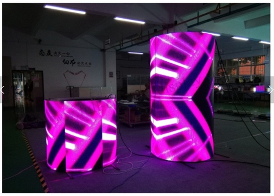 Flexible Bendable Indoor Fixed LED Display Full Color P4 1/16 Scan Fixed Installation