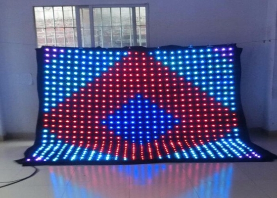 Ultra Thin Flexible Led Curtain Display P8 1/4 Scan 16 Constant Current Driving