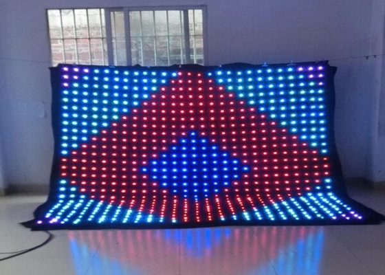 Ultra Thin Flexible Led Curtain Display P8 1/4 Scan 16 Constant Current Driving