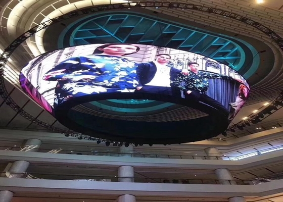 P5 1/16 Scan Flexible Indoor Fixed LED Display 40000 Dots/m2 Hanging Stallation