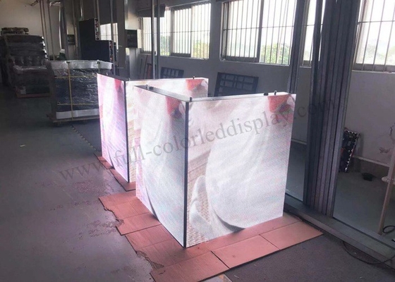 High Brightness Led Full Color Display 4mm Pixels For Outdoor Corner Advertising